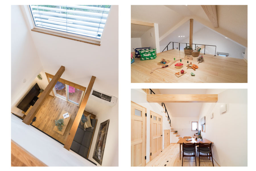 ダクトレス換気システムだから自由な設計が可能です